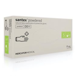 Перчатки латексные Mercator Medical Santex Powdered - S